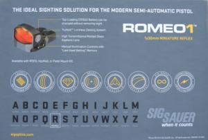 point rouge reflexe Sig Sauer Romeo1