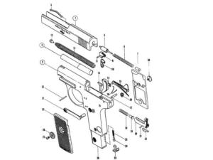 Pièces détachées pour Walther mod.9