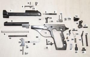  Vue eclatée Beretta 71 cal 22lr